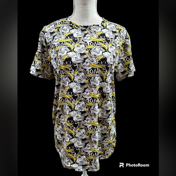 Gorilla skull banana Raco Men stretchy t shirt unisex a MD monkeys soft fabric - Picture 1 of 8